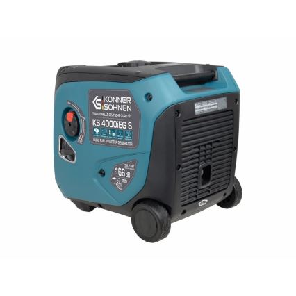 Könner & Söhnen 5106 - Gas- och bensininverterad elektrisk generator KS 4000iEG S 4000W
