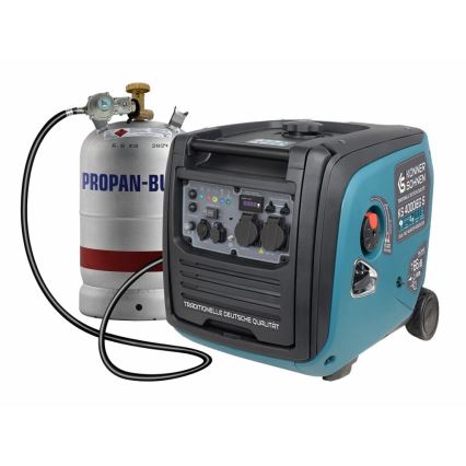 Könner & Söhnen 5106 - Gas- och bensininverterad elektrisk generator KS 4000iEG S 4000W