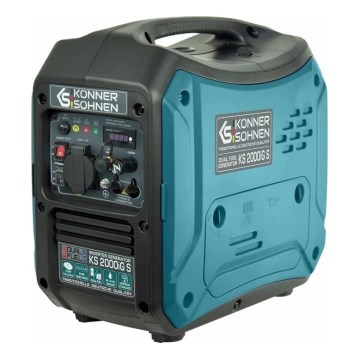 Könner & Söhnen KS7869 - Gas- och bensindriven invertergenerator KS 2000iG S 2000W