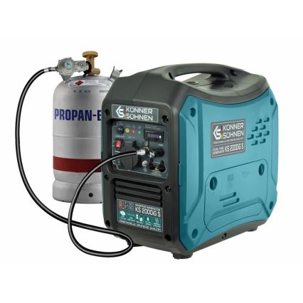Könner & Söhnen KS7869 - Gas- och bensindriven invertergenerator KS 2000iG S 2000W