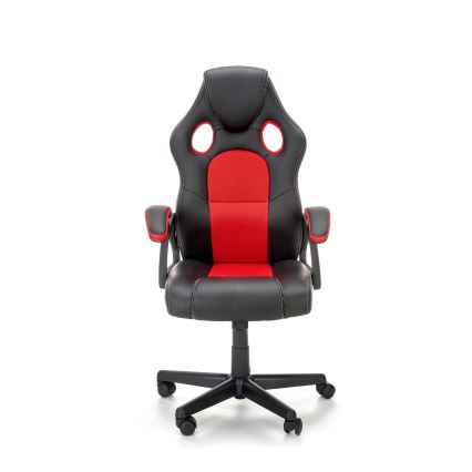 Kontorsstol KENU svart/röd