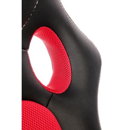 Kontorsstol KENU svart/röd