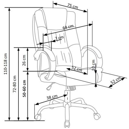 Kontorsstol RELAX grå