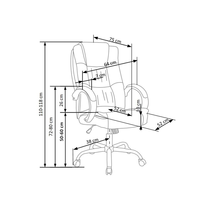 Kontorsstol RELAX svart