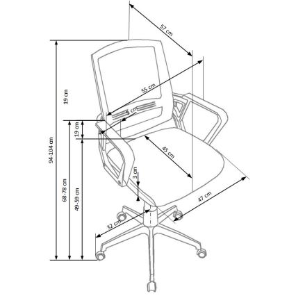 Kontorsstol RIMAQ vit