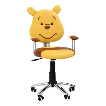 Kontorsstol TEDDY brun/gul