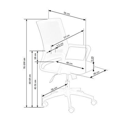 Kontorsstol TONA svart
