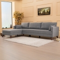 KORFU L-formad hörnsoffa, vänster, grå