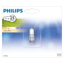 kraftig glödlampa Philips ECOHALO G9/18W/230V 2800K