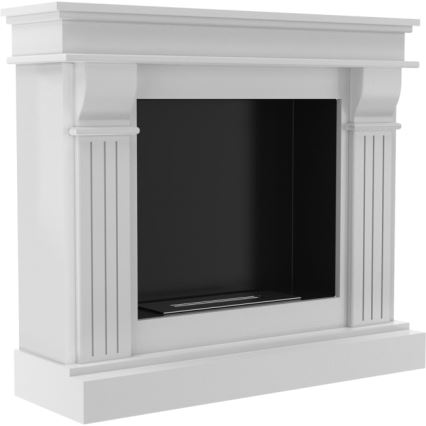 Kratki - BIO-eldstad 97,9x115 cm 3 kW vit