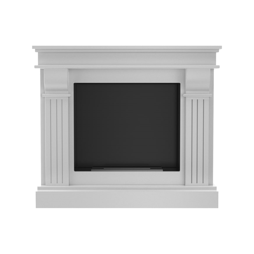 Kratki - BIO-eldstad 97,9x115 cm 3 kW vit