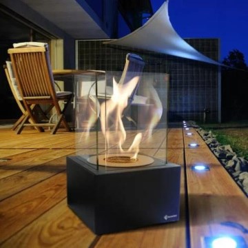 Kratki - BIO-eldstad 35,3x25 cm 1 kW svart