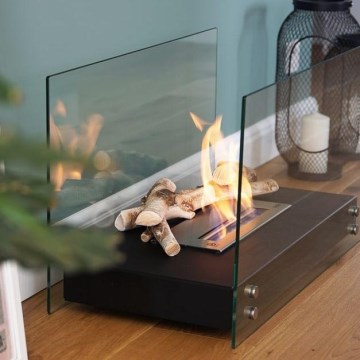 Kratki - BIO-eldstad 40,2x70 cm 2 kW svart