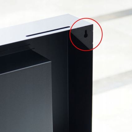 Kratki - Väggmonterad BIO-eldstad 40x90 cm 1,5 kW svart