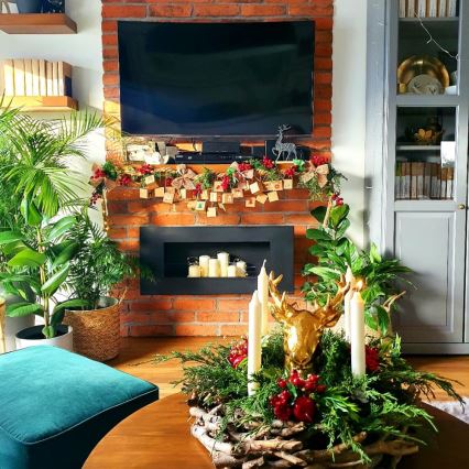 Kratki - Inbyggd BIO-eldstad 40x90 cm 2kW svart