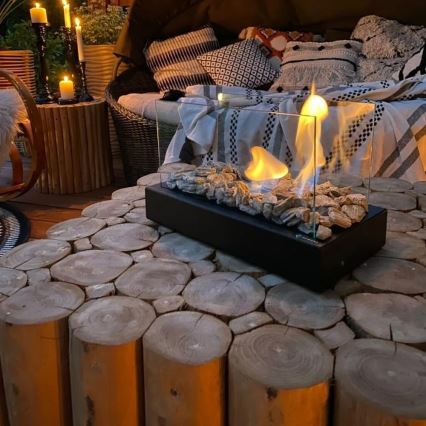 Kratki - BIO-eldstad 21,8x35,4 cm 1 kW svart