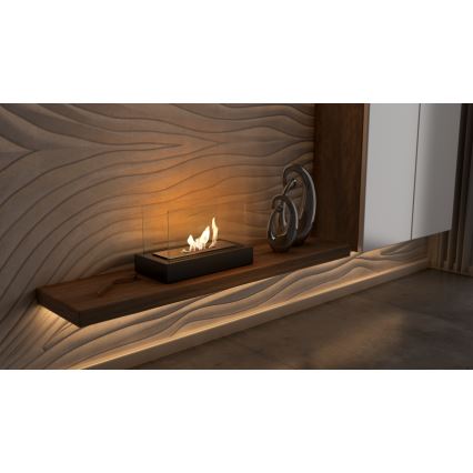 Kratki - BIO-eldstad 21,8x35,4 cm 1 kW svart