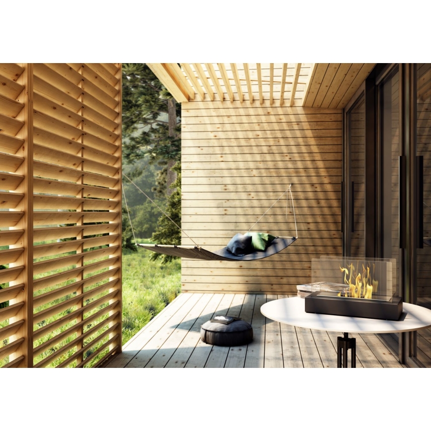 Kratki - BIO-eldstad 21,8x35,4 cm 1 kW svart