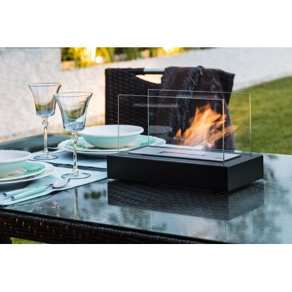 Kratki - BIO-eldstad 21,8x35,4 cm 1 kW svart