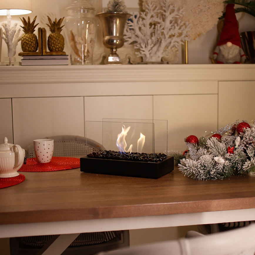 Kratki - BIO-eldstad 21,8x35,4 cm 1 kW svart