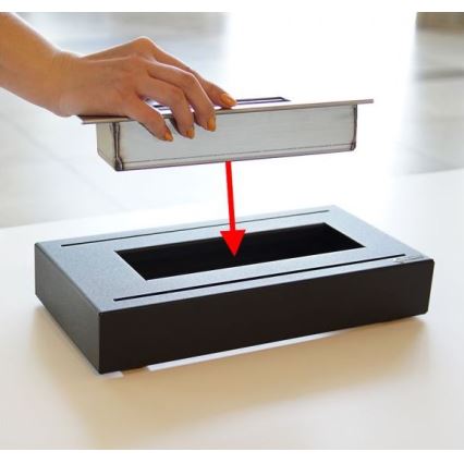 Kratki - BIO-eldstad 21,8x35,4 cm 1 kW svart