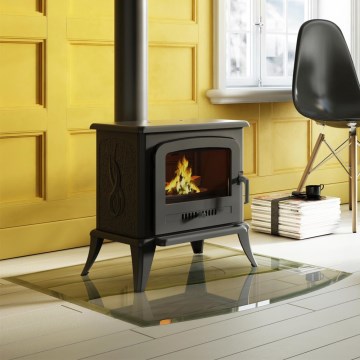 Kratki - Gjutjärnskamin för eldstad 5 kW 130 mm