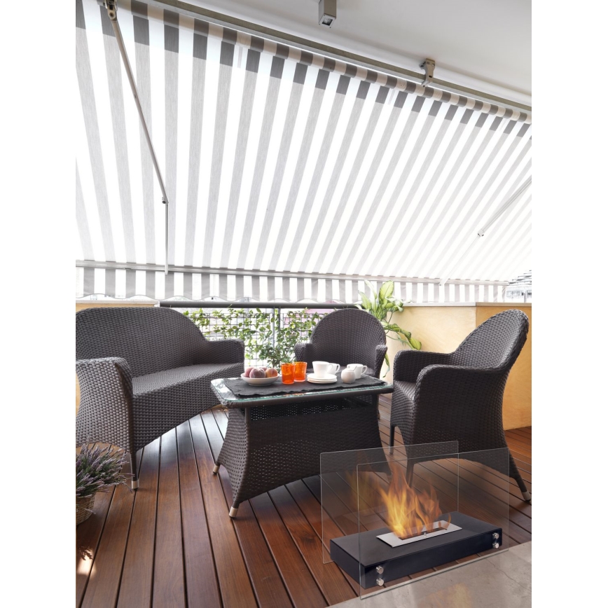 Kratki - BIO-eldstad 40,2x70 cm 2 kW svart