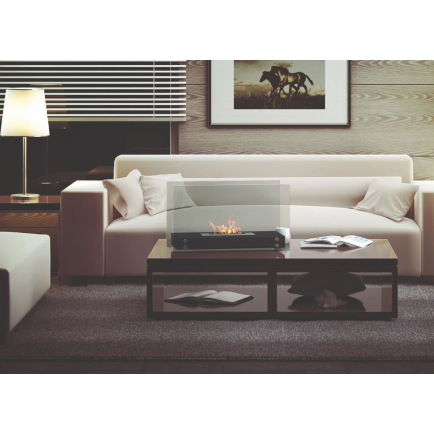 Kratki - BIO-eldstad 40,2x70 cm 2 kW svart