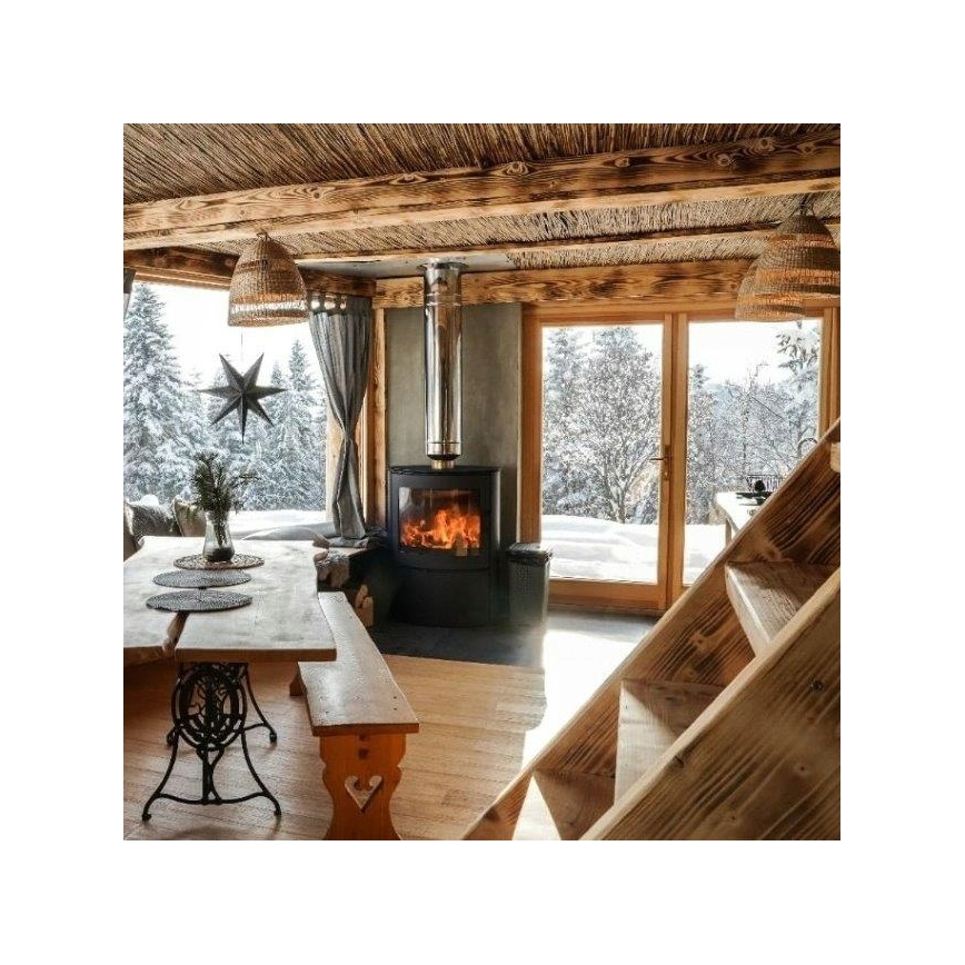 Kratki - Skorstensspis i stål 10 kW 150 mm