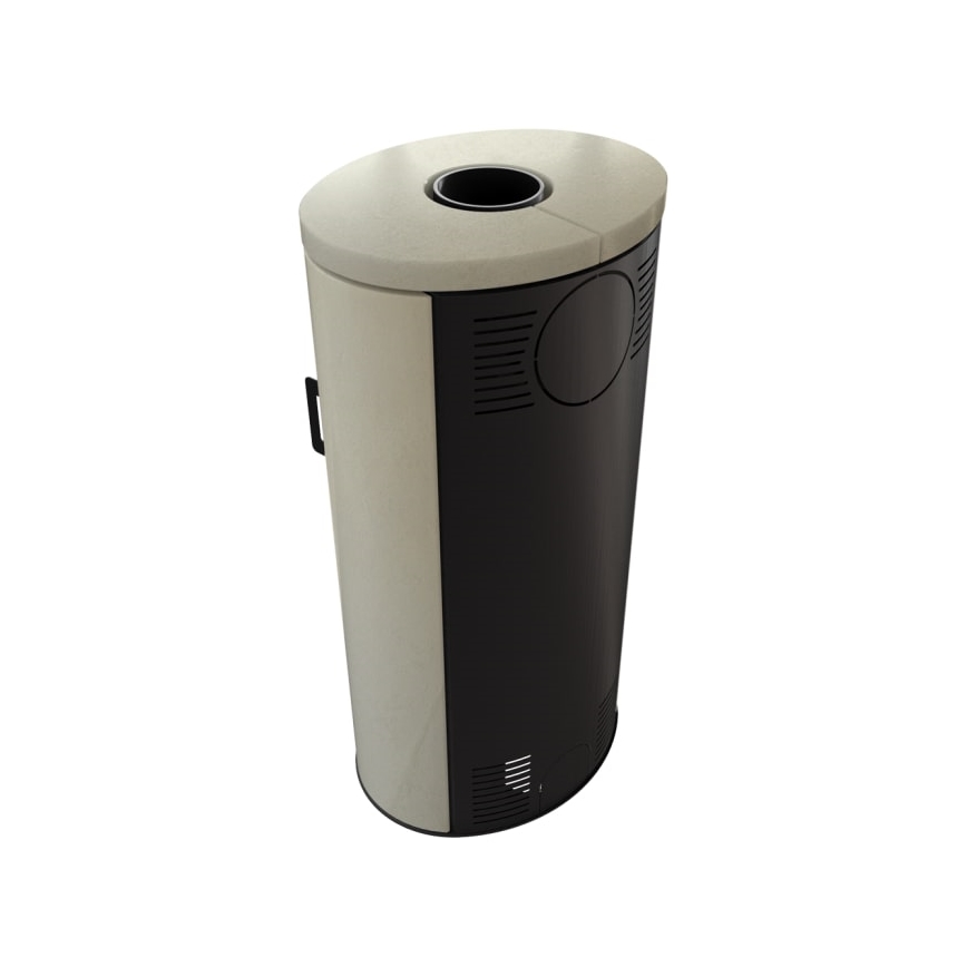 Kratki - Öppen spis i stål 8kW 150mm