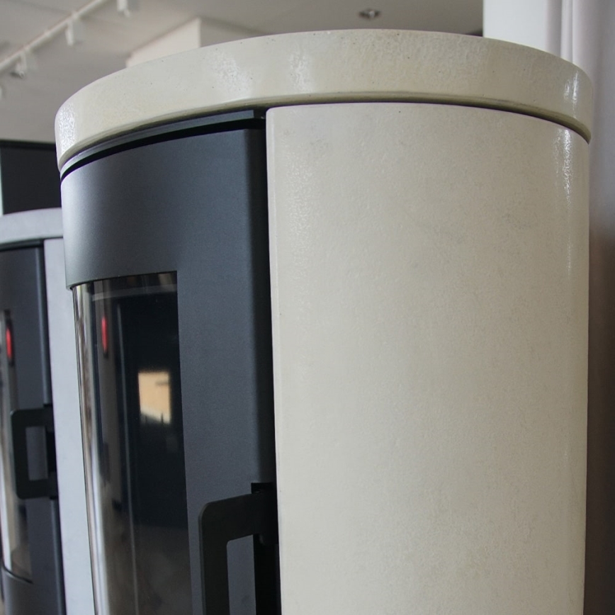 Kratki - Öppen spis i stål 8kW 150mm