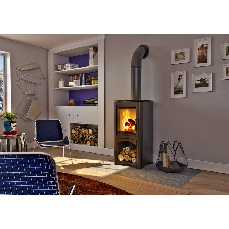 Kratki - Skorstensspis i stål 7 kW 150 mm