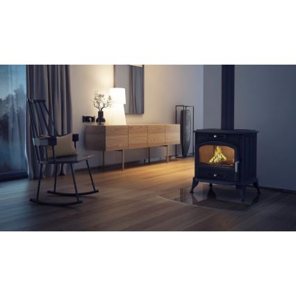 Kratki - Gjutjärnskamin för eldstad 8 kW 150 mm