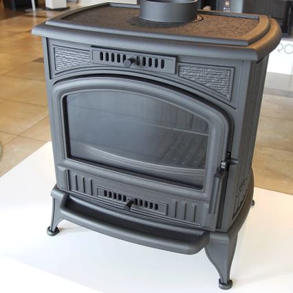 Kratki - Gjutjärnskamin för eldstad 8 kW 150 mm