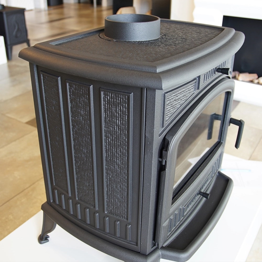 Kratki - Gjutjärnskamin för eldstad 8 kW 150 mm