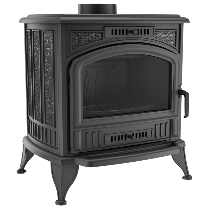 Kratki - Gjutjärnskamin för eldstad 8 kW 150 mm