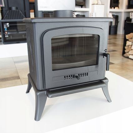 Kratki - Gjutjärnskamin för eldstad 5 kW 130 mm
