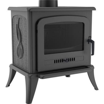 Kratki - Gjutjärnskamin för eldstad 5 kW 130 mm