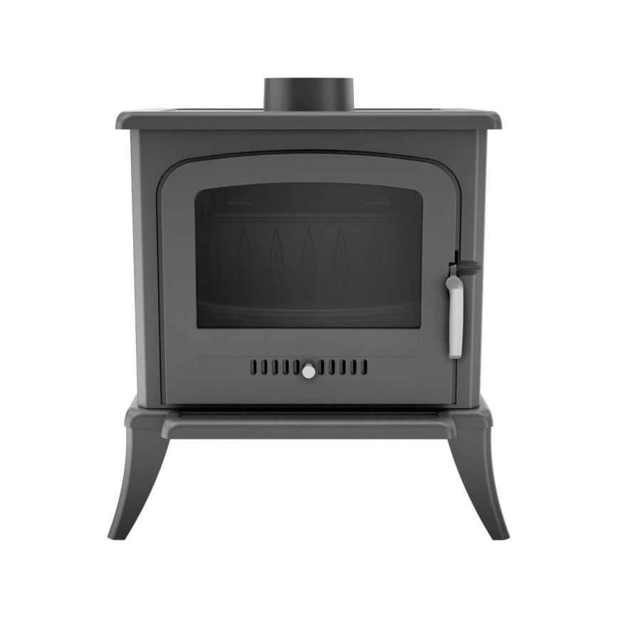 Kratki - Gjutjärnskamin för eldstad 5 kW 130 mm