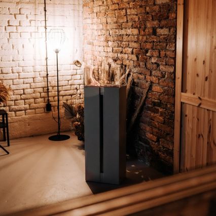 Kratki - BIO-eldstad 113,6x35,9 cm 2 kW svart