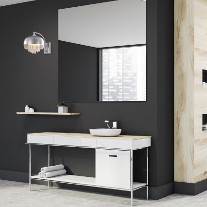 Kristall Vägglampa LUNA 1×E14/40W/230V