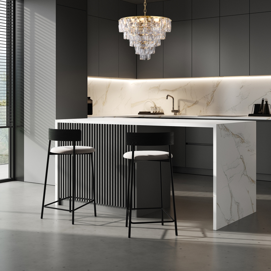 Kristallkrona med kedja CHELSEA 6xE14/40W/230V