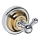 Krok 6,5 x 6,5 cm, silver/guld