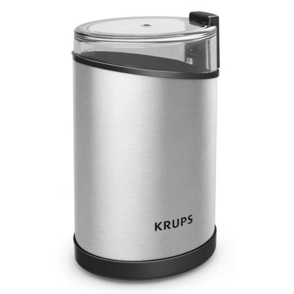 Krups - Elektrisk kaffebönkvarn 85g FAST-TOUCH 200W/230V matt krom
