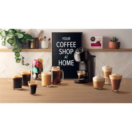 Krups - Kapsel kaffemaskin NESCAFÉ DOLCE GUSTO GENIO S 1500W antracit
