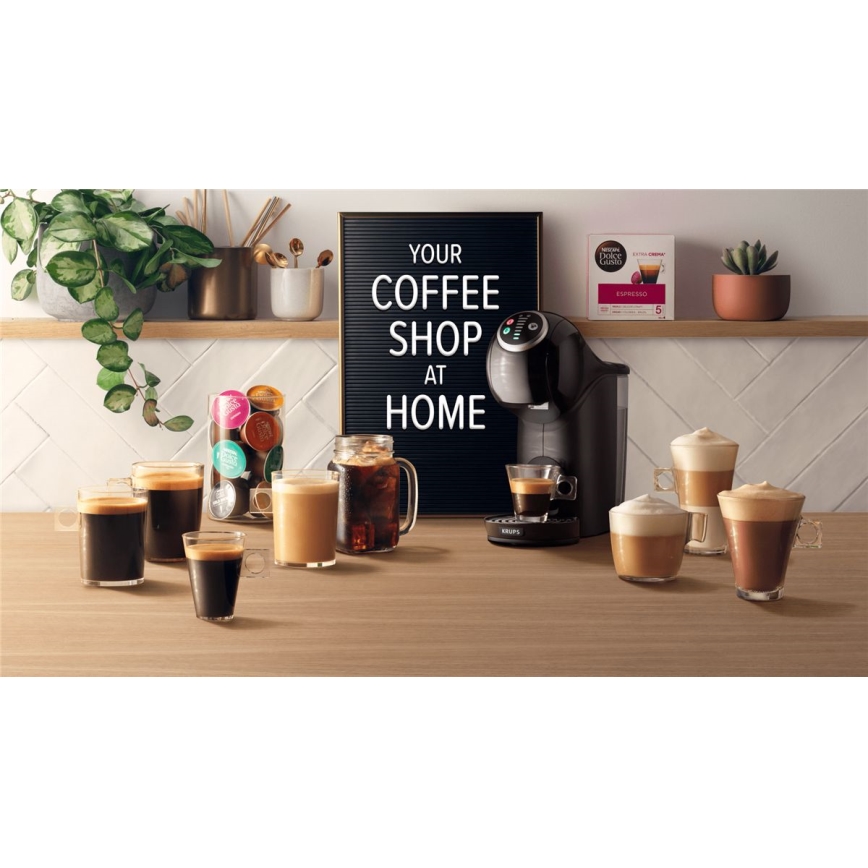 Krups - Kapsel kaffemaskin NESCAFÉ DOLCE GUSTO GENIO S 1500W antracit