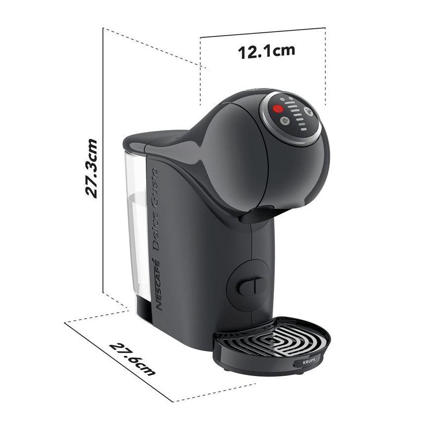 Krups - Kapsel kaffemaskin NESCAFÉ DOLCE GUSTO GENIO S 1500W antracit