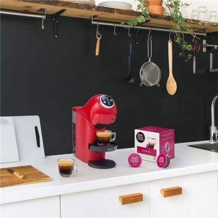 Krups - Kapsel kaffemaskin NESCAFÉ DOLCE GUSTO GENIO S PLUS 1500W röd