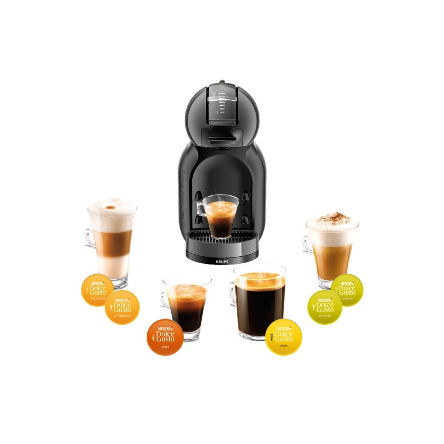 Krups - Kapsel kaffemaskin NESCAFÉ DOLCE GUSTO MINI ME 1500W antracit