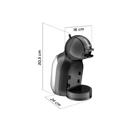 Krups - Kapsel kaffemaskin NESCAFÉ DOLCE GUSTO MINI ME 1500W antracit